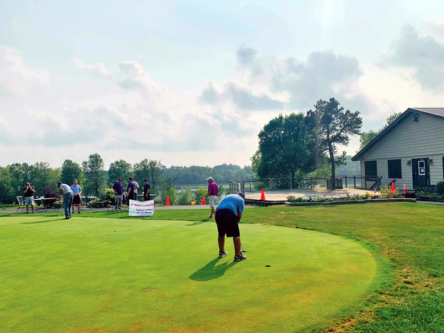 Fifty teams participated in the Purple Pride Golf  Scramble